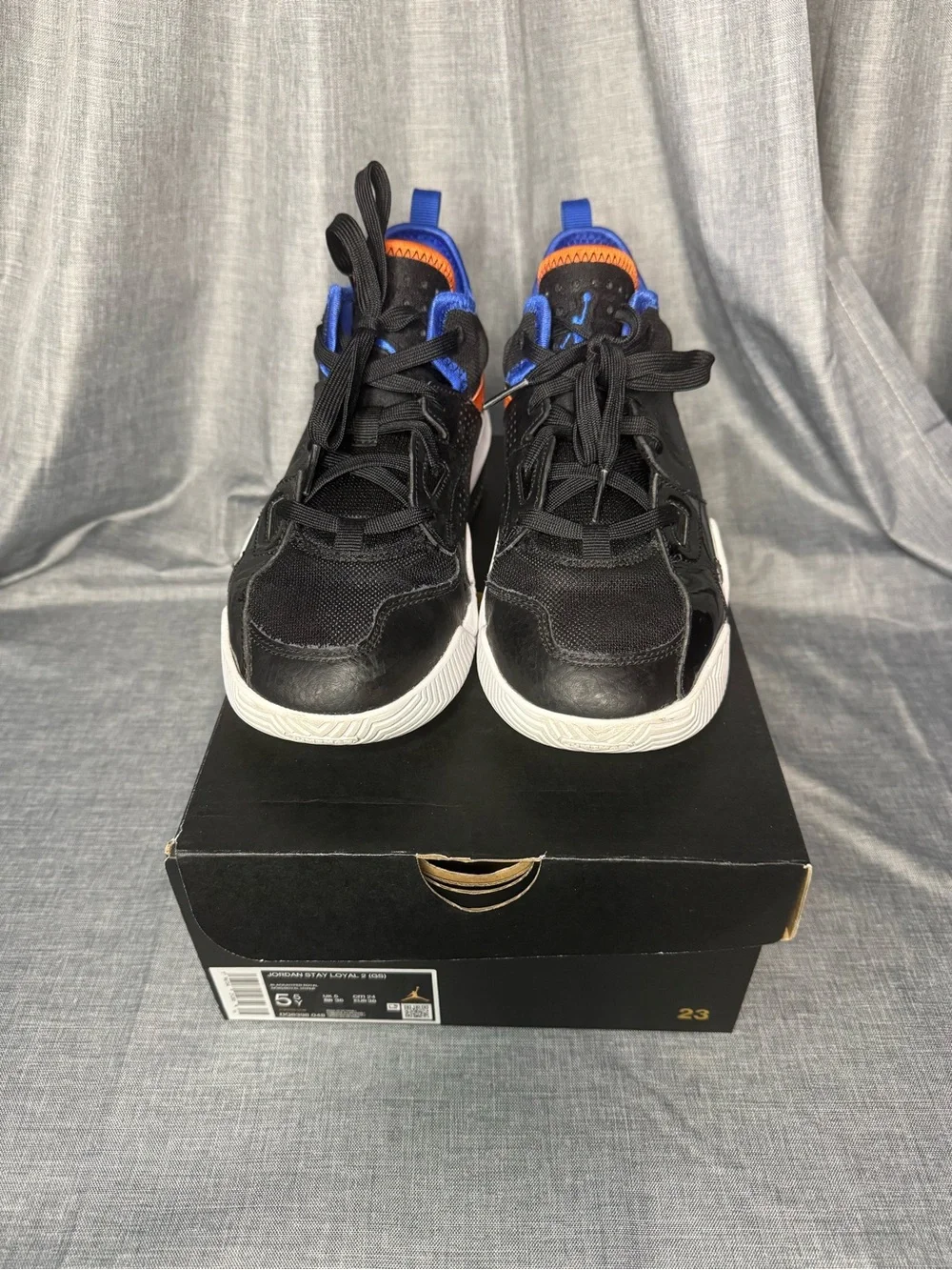Nike Jordan Stay Loyal 2 GS Black Hyper Royal Bright Mandarin Youth 5.5Y